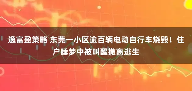 逸富盈策略 东莞一小区逾百辆电动自行车烧毁！住户睡梦中被叫醒撤离逃生